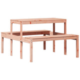 Vidaxl picknicktafel 110x134x75 cm massief douglashout