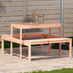 Vidaxl picknicktafel 110x134x75 cm massief douglashout