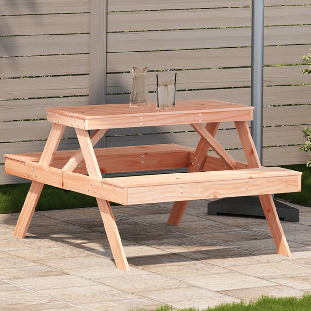 Vidaxl picknicktafel 105x134x75 cm massief douglashout