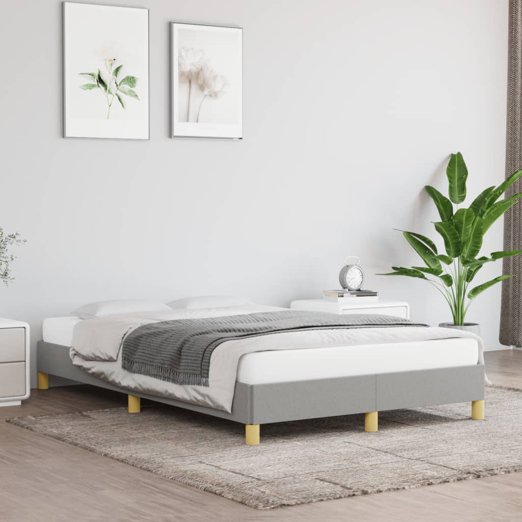 Vidaxl bedframe stof lichtgrijs 120x190 cm