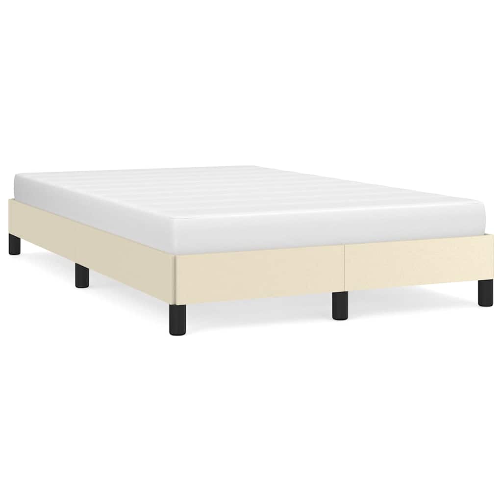 Vidaxl bedframe zonder matras 120x190 cm kunstleer crème