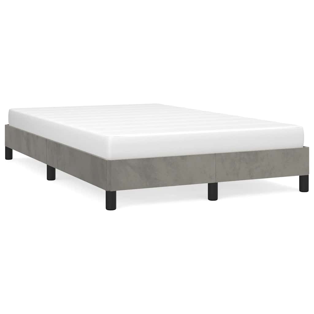 Vidaxl bedframe zonder matras 120x190 cm fluweel lichtgrijs