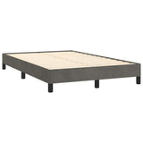 Vidaxl bedframe zonder matras 120x190 cm fluweel donkergrijs