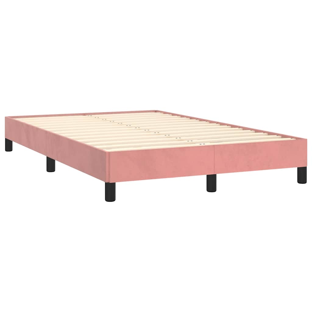 Vidaxl bedframe zonder matras 120x190 cm fluweel roze