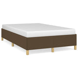 Vidaxl bedframe zonder matras 120x190 cm stof donkerbruin