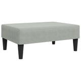 Vidaxl voetenbank 77x55x31 cm fluweel lichtgrijs