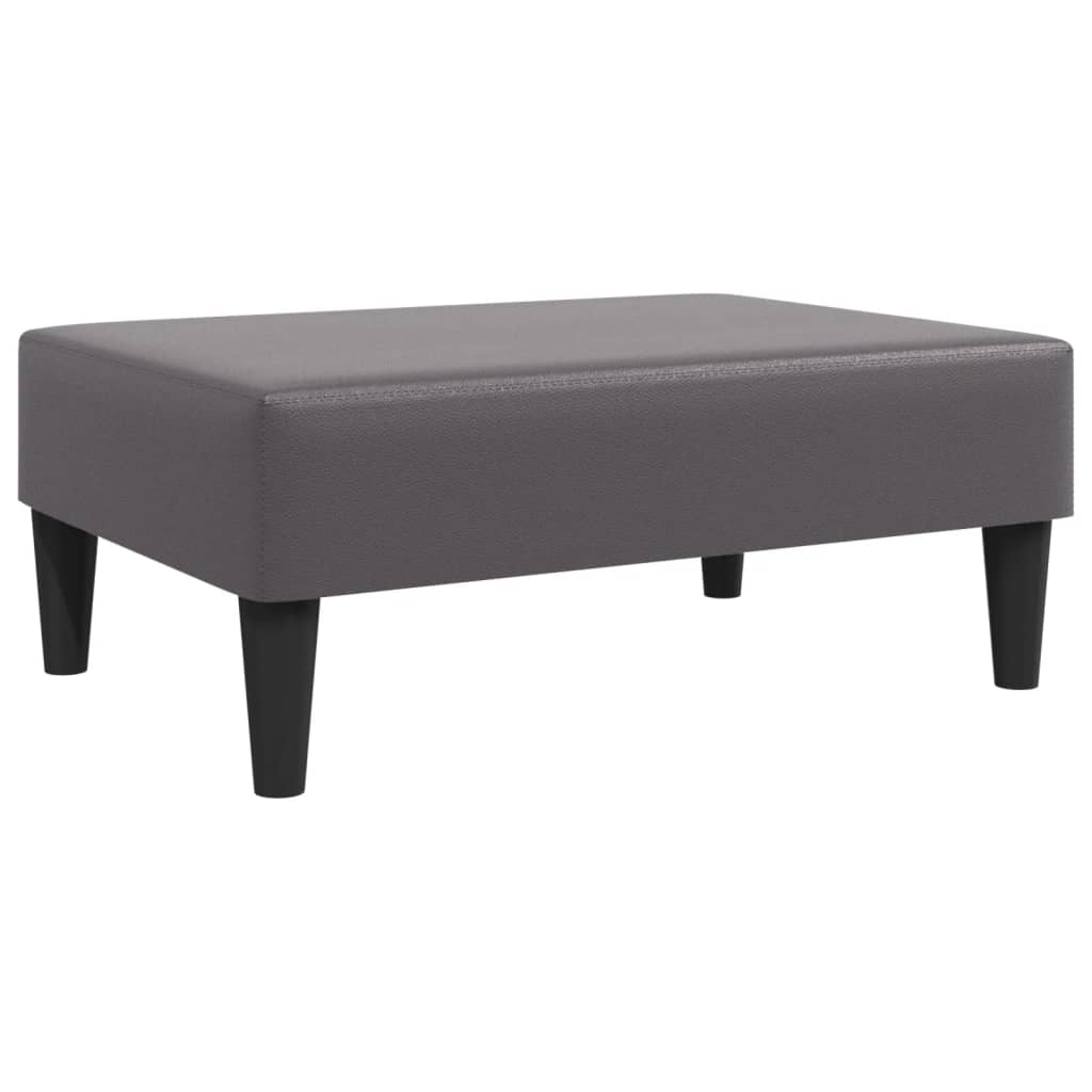 Vidaxl voetenbank 77x55x31 cm kunstleer grijs