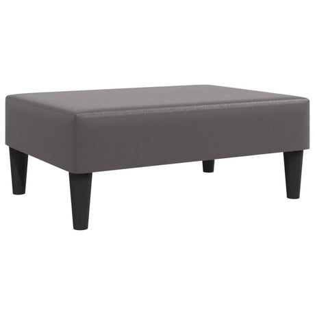 Vidaxl voetenbank 77x55x31 cm kunstleer grijs
