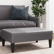 Vidaxl voetenbank 77x55x31 cm kunstleer grijs