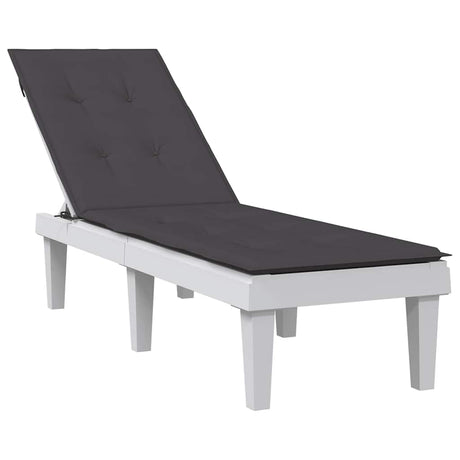 Poduszka na krzesło tarasowe Vidaxx (75+105)x50x3 cm tkanina mieszana antracyt