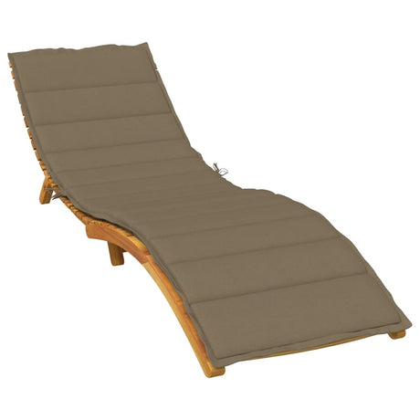 Poduszka do leżaka Vidaxx 200x60x4 cm tkanina, cętkowana taupe