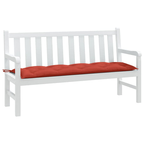 Poduszka na ławkę ogrodową VidaXL 150x50x7 cm, tkanina mieszana, czerwona
