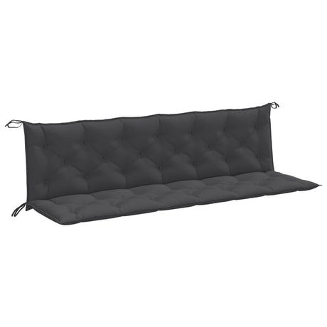 Poduszki na ławkę ogrodową Vidaxx 2 szt. 200x50x7 cm tkanina mieszana kolor antracytowy