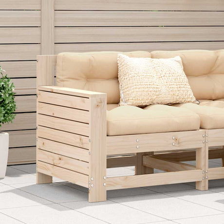Vidaxl tuinbank met armleuning 69x62x70,5 cm massief grenenhout