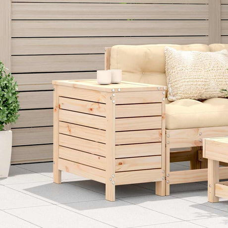 Vidaxl tuinvoetenbank 62x31,5x52 cm massief grenenhout