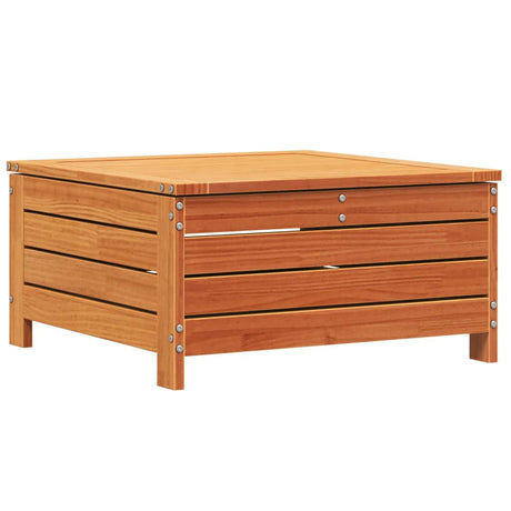 Vidaxl tuinvoetenbank 62x63,5x32 cm massief grenenhout wasbruin