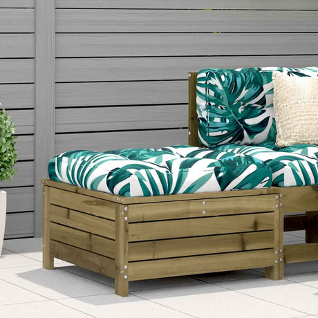 Vidaxl tuinvoetenbank 62x63,5x32 cm geïmpregneerd grenenhout