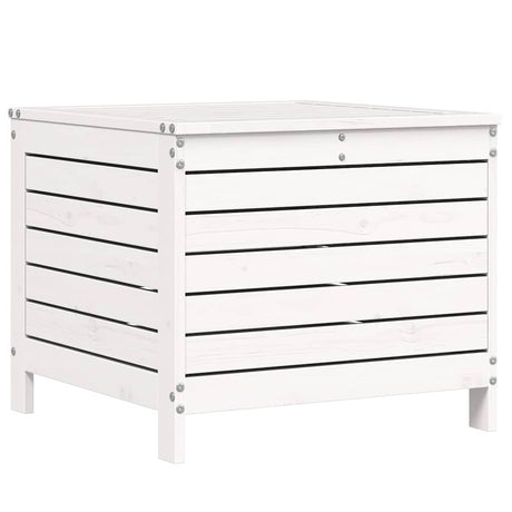 Vidaxl tuinvoetenbank 62x63,5x53,5 cm massief grenenhout wit