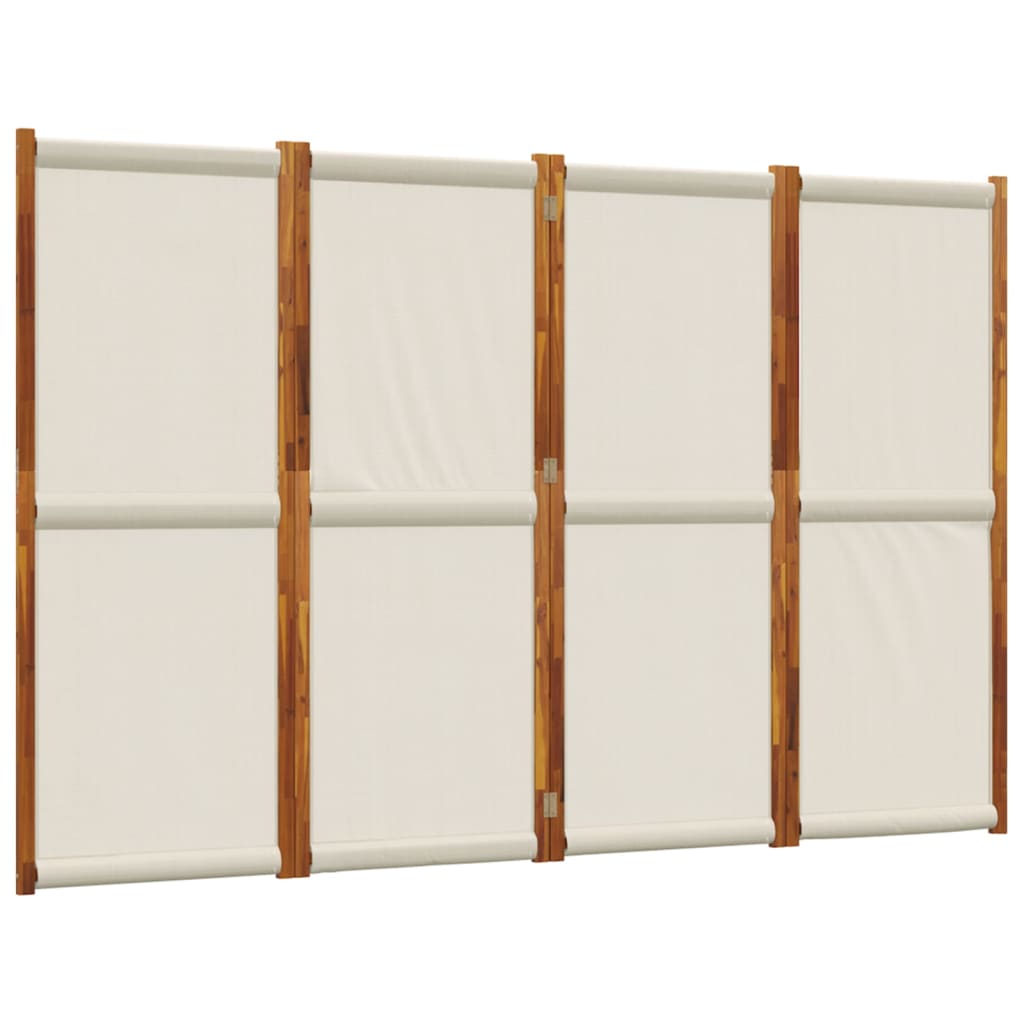 Vidaxl kamerscherm met 4 panelen 280x180 cm lichtgrijs