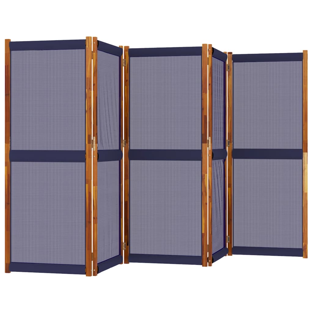 Vidaxl kamerscherm met 5 panelen 350x180 cm donkerblauw