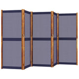 Vidaxl kamerscherm met 5 panelen 350x180 cm donkerblauw