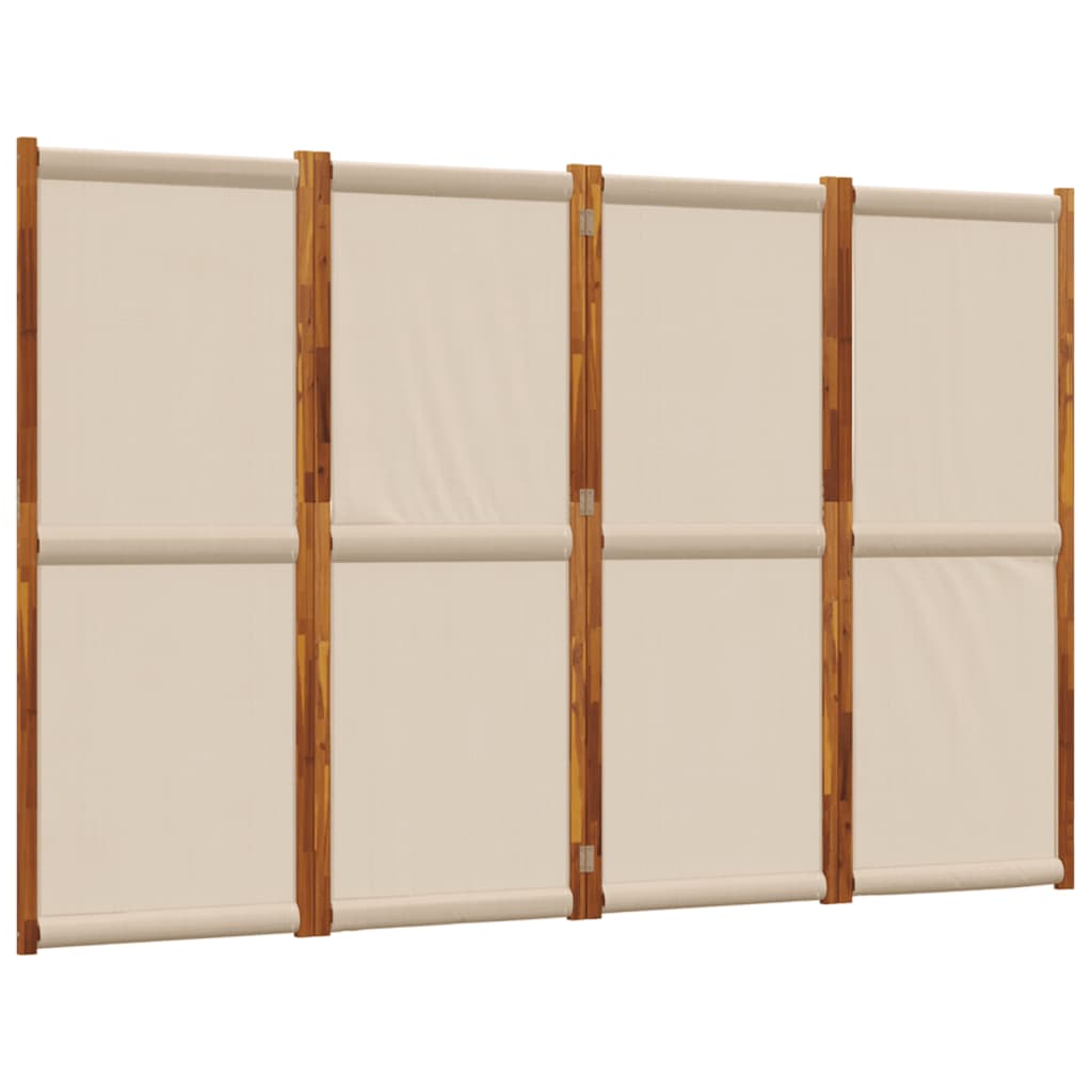 Vidaxl kamerscherm met 4 panelen 280x180 cm taupe