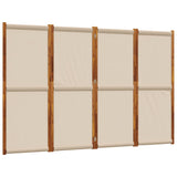Vidaxl kamerscherm met 4 panelen 280x180 cm taupe