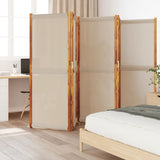 Vidaxl kamerscherm met 5 panelen 350x180 cm taupe