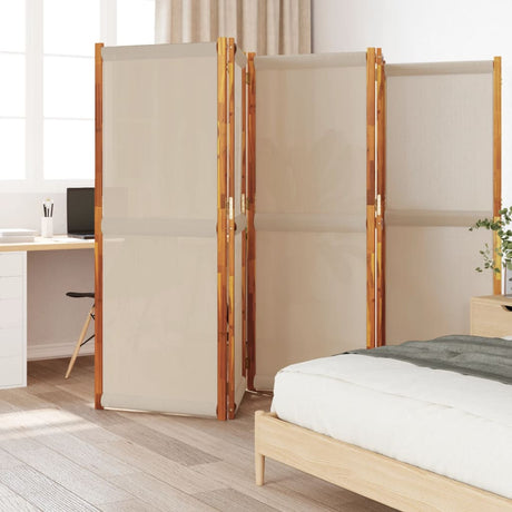 Vidaxl kamerscherm met 5 panelen 350x180 cm taupe