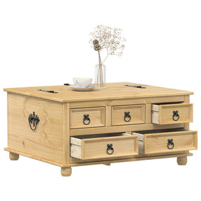 Vidaxl opbergbox corona 90x78x45 cm massief grenenhout