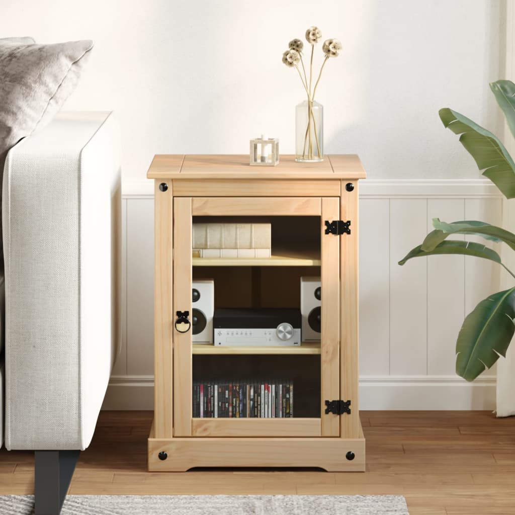 Vidaxl hifi-meubel corona 60x50x82 cm massief grenenhout