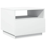 Vidaxl salontafel met led-verlichting 50x49x40 cm wit