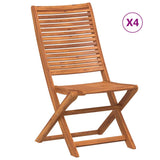 Vidaxl klapstoelen 4 stuks van massief acaciahout