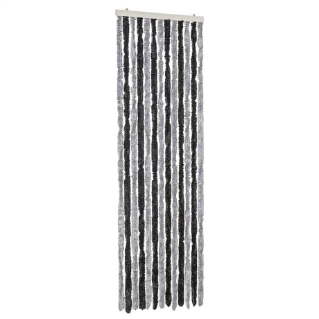 Zasłona przeciw muchom Vidaxx 56x200 cm szenilowa szaro-czarna