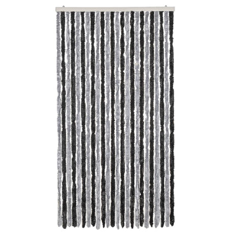 Zasłona przeciw muchom Vidaxx 100x200 cm szenilowa szaro-czarna