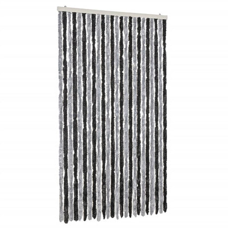 Zasłona przeciw muchom Vidaxx 100x230 cm szenilowa szaro-czarna