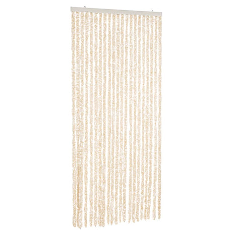 Zasłona muchowa Vidaxx 90x220 cm szenilowa beżowo-biała