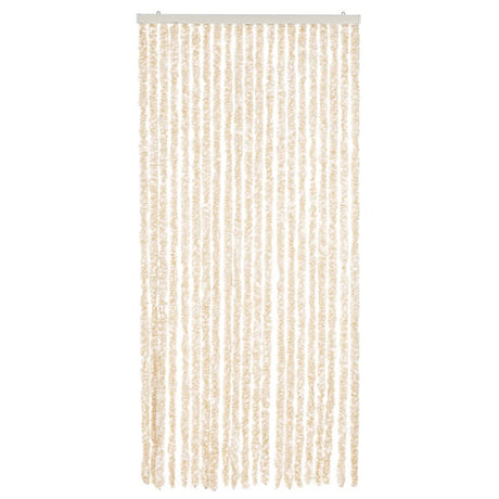 Zasłona muchowa Vidaxx 90x220 cm szenilowa beżowo-biała