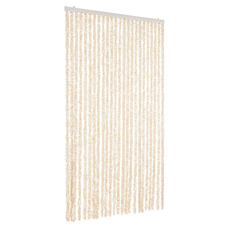 Zasłona muchowa Vidaxx 100x230 cm szenilowa beżowo-biała