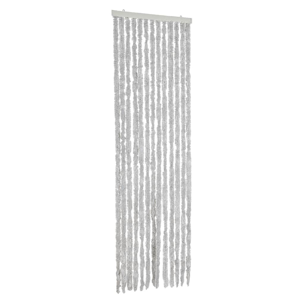 Vidaxl vliegengordijn 56x185 cm chenille grijs
