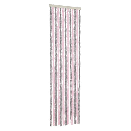 Zasłona przeciw owadom Vidaxx 56x200 cm szenilowo-srebrno-szara i różowa