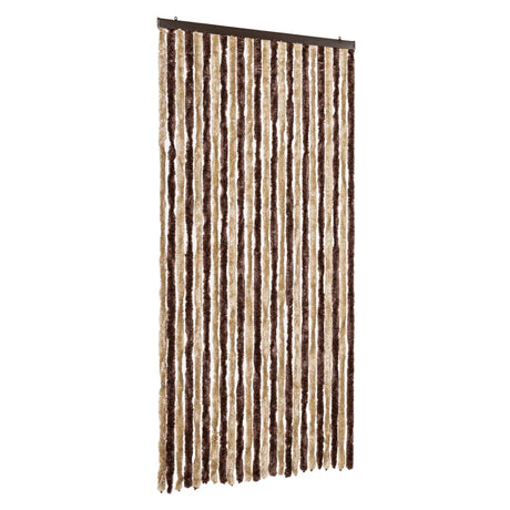 Zasłona muchowa Vidaxx 100x230 cm szenilowa beż i jasny brąz