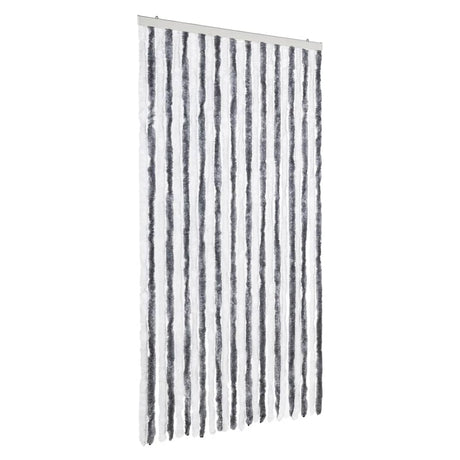 Zasłona przeciw owadom Vidaxx 100x230 cm szenilowa szaro-biała