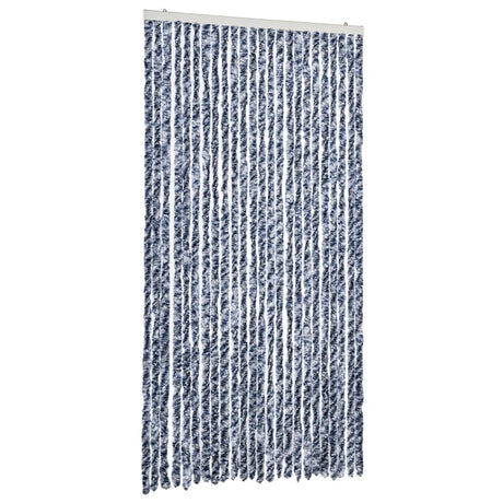 Zasłona przeciw owadom Vidaxx 100x230 cm szenilowa niebiesko-biała