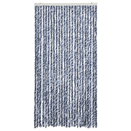 Zasłona przeciw owadom Vidaxx 100x230 cm szenilowa niebiesko-biała