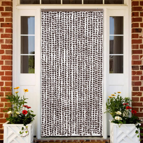 Zasłona przeciw owadom Vidaxx 100x230 cm szenilowa brązowo-biała