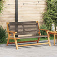 Vidaxl tuin relaxbank grijs massief acaciahout