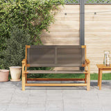 Vidaxl tuin relaxbank grijs massief acaciahout