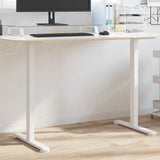 Vidaxl zit-sta bureauframe (94-135)x60x(70-114) cm staal wit