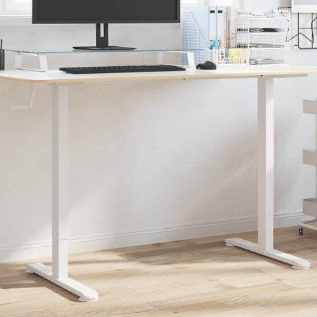 Vidaxl zit-sta bureauframe (94-135)x60x(70-114) cm staal wit